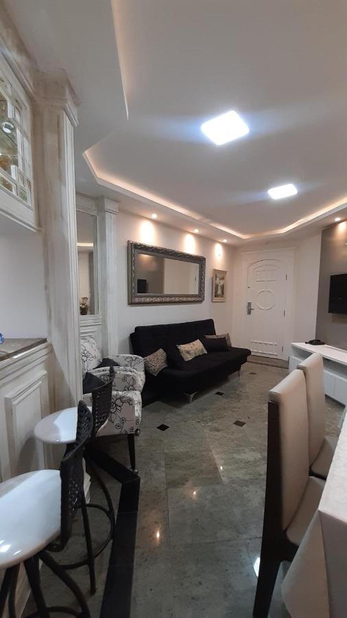 شقة Lindo Flat No Edificio Cosmopolitan, Com Garagem E Piscina سانتوس المظهر الخارجي الصورة